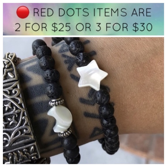 🔴SALE ! genuine mother of pearl star bracelet - Picture 4 of 9